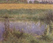Wladyslaw Podkowinski Field of Lupins painting